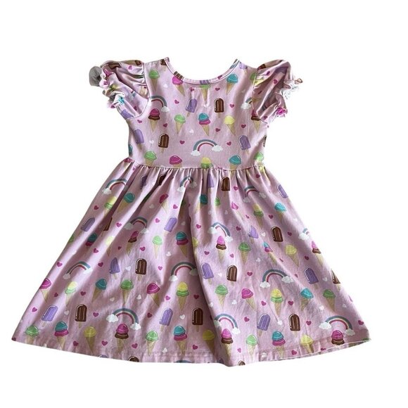 Olive Mae Rainbows and Ice Cream Dress Size 3T - Picture 8 of 8